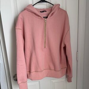Pretty Garden Pink Half-Zip Hoodie never worn